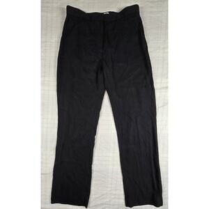 COS Womens Trouser Slinky Crepe Straight Leg Mid Rise Black EU 34 US 4